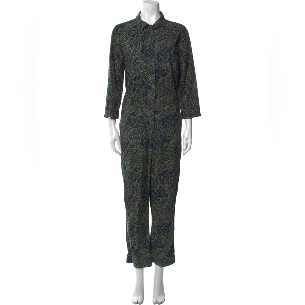 James Perse Leaf Printed Perve Galleria Jumpsuit Size 3